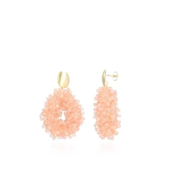 Sale Licht Roze Oorbellen Glassberry Louise Double Stones Druppel S Glassberry